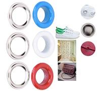 GLOGLOW 200-teiliges Buntes Ösen-Set aus Eisen mit Unterlegscheiben für Heimwerkerarbeiten, Taschen und Kleidung, 8 Mm und 10 Mm Optionen (8)