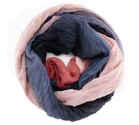 Gloop Damen Schal leichter Loop schal Schlauchschal Tuch mit Farbverlauf Viele Farben