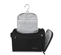 Gloppie Kulturbeutel Herren Damen Kosmetiktasche zum Aufhängen XXL Kulturtasche mit Henkel Hängend Kosmetik-Beutel Große Unisex Toilettentasche für Kinder, Männer und Frauen, Schwarz