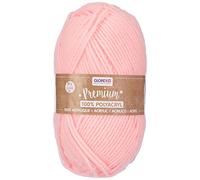 Glorex Wolle Premium Polyacryl 100 % Acryl weich wärmend rosa 50 g (ca. 140 m)