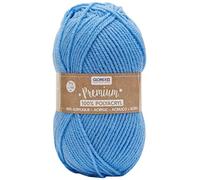 Glorex Wolle Premium Polyacryl 100% Acryl, 50 g (ca. 140 m), Blau