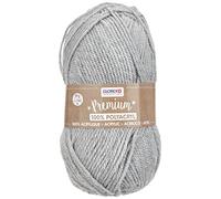 Glorex Wolle 5 1001 13 – Premium 100 % Acryl, 50 g, ca. 140 m, Grau