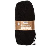Glorex Premium Wolle aus 100 % Acryl, 50 g, ca. 140 m, schwarz (Verkauf durch ''Pinocchio Spielwaren'' auf duo-shop.de)