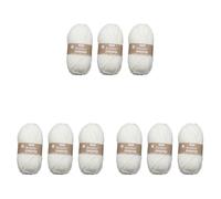 GLOREX 5 1001 51-3er Set Premium Wolle aus 100% Acryl, je 50 g in Natur, leicht zu verarbeiten, vielseitig einsetzbar, wärmend, weich, nicht kratzend (Packung mit 3)