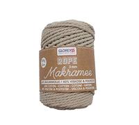 Glorex Makramee-Rope 3 mm taupe, 250 g, gedreht (GLO663608180)