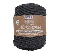 Makramee Rope gedreht anthrazit 5 mm 85 m 500 g dreifädig