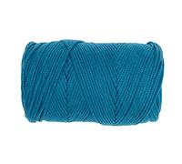 GLOREX 5 1008 09 - Makramee Cotton, 250 g, 2 mm, Länge 225 m, türkis, dreifachgedrehtes Baumwollgarn, 100 % Baumwolle, zum Häkeln, Stricken, Knüpfen und Gestalten