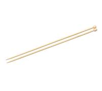 Glorex 5 2006 03 - Stricknadeln aus Bambus, 2er Set, 5,0 mm, Länge 35 cm, zum leichten und komfortablen Stricken