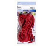 Glorex 6 4000 107 - Paracord rot, 2 x 4 mm, 5 m lang, hoch reißfestes Nylonseil, zum Knüpfen von Armbändern, Leinen und Bändern