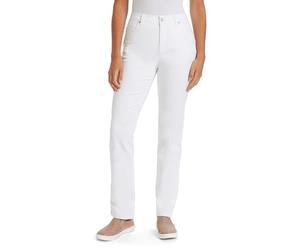 Gloria Vanderbilt Damen Amanda Taper Jeans, Vintage White, 8S Kurz
