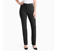 Gloria Vanderbilt Damen-Jeans, klassische Amanda-Jeans mit hoher Taille, konisch zulaufend, Schwarz, Größe 38