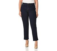 Gloria Vanderbilt Damenjeans Amanda, klassisch, schmal zulaufend, normal geschnitten, Spülen Noir, 46 Kurze Schlauch
