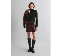 Glossy-Lederrock regular rot XL
