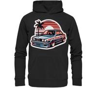 glstkrrn E30 Palm Sunset Hoodie, Regular, Unisex, Black, 3XL