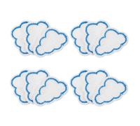 GLSTOY 12 Stück Wolkenförmige Bügelflicken aus Besticktem Stoff zum Aufbügeln Blaue Niedliche Aufnäher für Selbstgemacht Kleidung Hüte und Taschen zur Dekoration