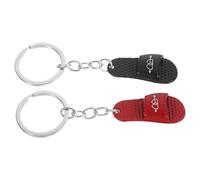 GLSTOY 2 Stück Kleiner 3d Hausschuh Schlüsselanhänger aus Metall Dekorativer Taschenanhänger für Damen Robuster Schlüsselring für Rucksack und Handtasche Originelle Geschenkidee