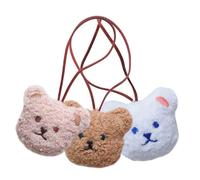 GLSTOY 3 Stück Bär Anhänger Schlüsselanhänger Taschenanhänger Schmuckzubehör Kinderhandwerk Zubehör Braun Khaki Weiß