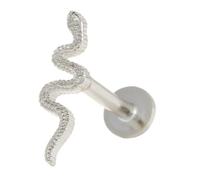 GLSTOY Schlangen Ohrstecker Silber Piercing Studs für Damen Tiny Knorpel Ohrschmuck Elegant Leicht Alltag Fest Geschenk