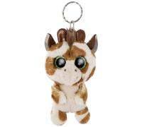 NICI 46940 Original - Glubschis Schlüsselanhänger Halla 9cm - Giraffen Kuscheltieranhänger mit Schlüsselring für Schlüsselband, Schlüsselbund & Schlüsselhalter, beige/braun, 15 cm