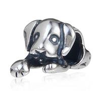 Glückshase-Anhänger, 925er Sterlingsilber, für Pandora-Bettelarmbänder hund