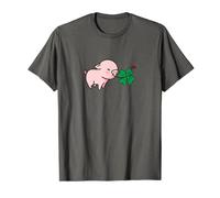Glücksschweinchen Glücksschwein Glückskäfer Glücksklee Glück T-Shirt