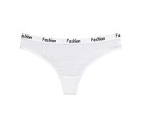 Glücksvogel Damen Spitze String Tanga Sexy Unterwäsche Baumwoll Damen Hipster Slips Niedrige Taille Unterhosen Thongs Underwear Große Größen Höschen Panties für Frauen (White, S)