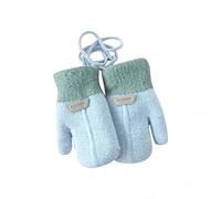 Glücksvogel Winter Handschuhe Kinder Kleinkind Fäustlinge Baby Cartoon Fausthandschuh Stretch Strickhandschuh Dicke Halshandschuhe mit Plüsch Spielen, Laufen, Skifahren Bedarf,1-6 Jahre alt