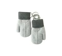 Glücksvogel Winter Handschuhe Kinder Kleinkind Fäustlinge Baby Cartoon Fausthandschuh Stretch Strickhandschuh Dicke Halshandschuhe mit Plüsch Spielen, Laufen, Skifahren Bedarf,1-6 Jahre alt