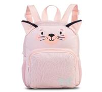 Glühwürmchen Kinderrucksack „Ella“ - süßer Tier-Rucksack für Kinder ab 3 Jahren mit Hauptfach, Vortasche & Steckfächern - ideal für Kindergarten, Ausflüge & Freizeit (Katze)