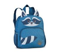Glühwürmchen Kinderrucksack „Ella“ - süßer Tier-Rucksack für Kinder ab 3 Jahren mit Hauptfach, Vortasche & Steckfächern - ideal für Kindergarten, Ausflüge & Freizeit (Waschbär)