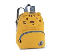 Glühwürmchen Kinderrucksack mit Tiermotiv, 180g leicht (Tiger) | gepolsterter Rücken, 7L, 28x22x10 cm, RV-Hauptfach & Vortasche, verstellbare Gurte, ideal für Kindergarten Freizeit