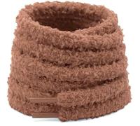 Glvomazty 1 Paar Flach Plüsch Schnürsenkel, 10mm Breit, Dicke Flauschige Schnürsenkel für Turnschuhe, Sportschuhes, Laufschuhes Freizeitschuhe 120cm Braun