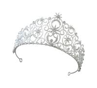 GMBYLBY Romantics Hochzeit Haarkronen Stirnband Prinzessin Kopfschmuck Zubehör für Hochzeiten und Schönheitswettbewerbe Bühnenaufführung Haarschmuck