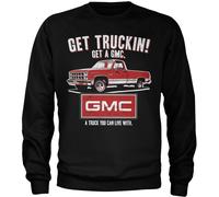GMC Sweatshirt Get Truckin Sweatshirt GM-3-GMC004-H57-1 Black-S