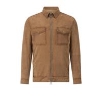 GMS-75 - Overshirt aus Veloursleder - Größe L - schwarz