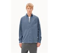 GMT DYE LEINEN-LANGARMHEMD | Leinen-Mix - blau (S)