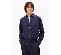 GMT DYE LEINENLANGARMHEMD | Leinen-Mix - blau (M)