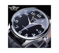 (GMT1131-1) Winner Retro Classic Design Kalender Braunes Armband Blaue Zeiger Herrenmode Automatikuhr