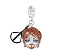 GNOCE Charm Anhänger Walking Dead Daryl Dixon Anhänger 925 Sterlingsilber Beads Charms für Frauen und Mädchen Schmuckgeschenk für Filmfan