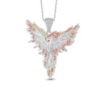 GNOCE Halskette Harry Potter Orden des Phönix Halskette 925 Sterling Silber Geschenk Fit Armband Schmuck für Mädchen Kinder