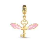 GNOCE Harry Potter Hedwig,Sorting Hat,Deathly Hallows Charm 925 Sterling Silver Pendant Dangle Charm Fit Bracelet for Women Wife Daughter Jewellery Gift (Geflügelter Schlüssel)