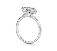 GNOCE Harry Potter und Ron Weasley Umarmung Moissanit-Rundschliff-Ring 925 Sterling Silber Geschenk Verlobungring Schmuckgeschenk für Damen (Harry Potter, 7.5)