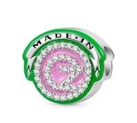 GNOCE Wicked OZ Logo Charm Perle - Leuchtet im Dunkeln - S925 Sterling Silber Perlen für Armband Halskette - Schmuck Geschenk für Fans