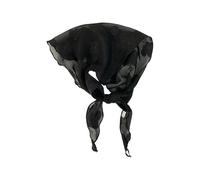 GNYVZXPLQ LaceHead-Schal, Atmungsaktiver dreieckiger Strandschal aus Spitze for Damen, mehrfarbig, mit Stickerei(Black)