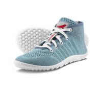 Barfußschuh LEGUANO "GO", Damen, Gr. 40, blau (hellblau), Textil, Schuhe Barfußschuh, Bequemschuh, Komfortschuh, Schnürboots, flexible Halbkugellaufsohle (30637342-40) hellblau