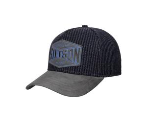 Goat Suede Peak Wool Cap - dunkelblau / One Size