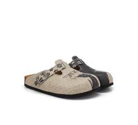 GOBY Clogs Hausschuhe Damen | Handgefertigte Premium Clogs mit Buntem Print - Bequeme & leichte Pantoletten Damen aus hochwertigem Imitationsleder mit Eva-Sohle