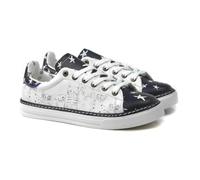 GOBY Damen Vegan-Leder Sneaker - Langlebige, lebendige Mehrfarbendrucke - Handgefertigter Freizeitschuh - Bequem mit weicher Polsterinnensohle