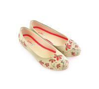 Goby Leder-Ballerinas in Beige - Größe 38 | Damen Ballerinas