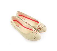 Goby Leder-Ballerinas in Beige - Größe 40 | Damen Ballerinas